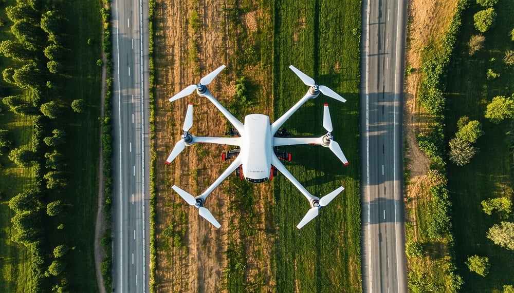 Zdjęcie lotu dronem nad Warszawą Zdjęcie lotu dronem nad Warszawą